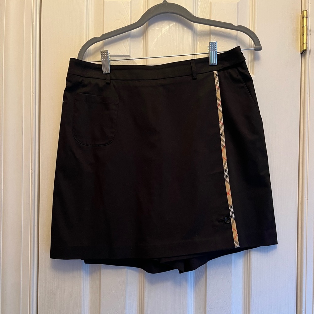 Burberry Pleated Skort golf 8 black medium large